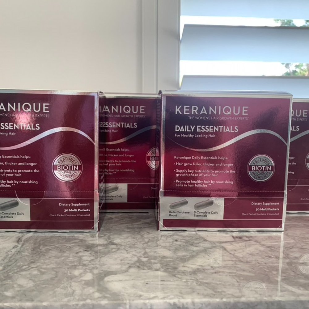 Keranique Daily Essentials Supplement  - 4 Boxes